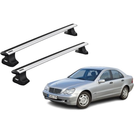 Barras THULE WingBar para autos MERCEDES BENZ C-Class (W203) 2004 a 2006