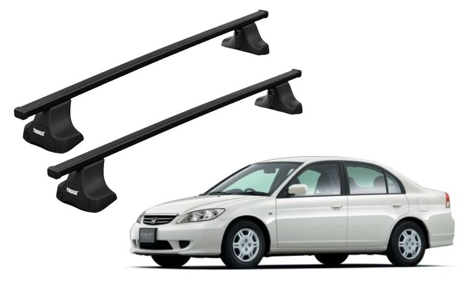 Barras THULE SquareBar para autos HONDA Civic 2001 a 2005
