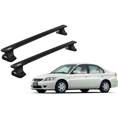 Barras THULE WingBar para autos HONDA Civic 2001 a 2005 negro