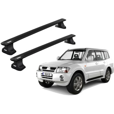 Barras THULE WingBar para autos MITSUBISHI Montero Sport 1998 a 2006 negro