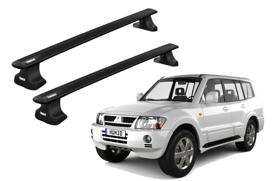 Barras THULE WingBar para autos MITSUBISHI Montero Sport 1998 a 2006 negro