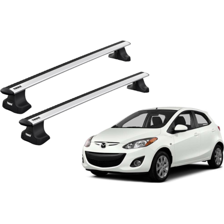 Barras THULE WingBar para autos MAZDA 2 2002 a 2007