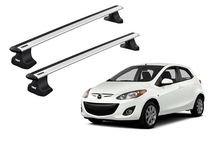 Barras THULE WingBar para autos MAZDA 2 2002 a 2007