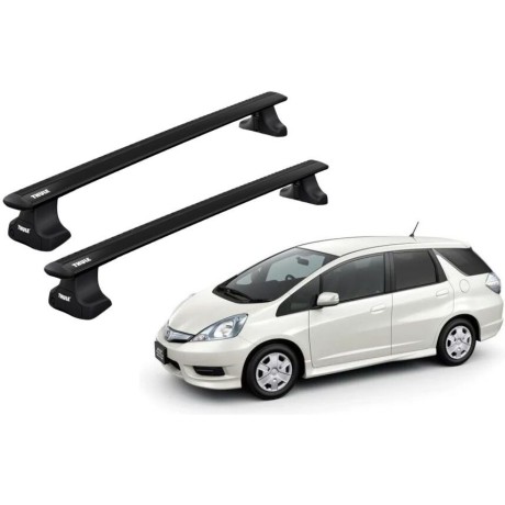 Barras THULE WingBar para autos HONDA Fit Shuttel 2011 a 2015 negro