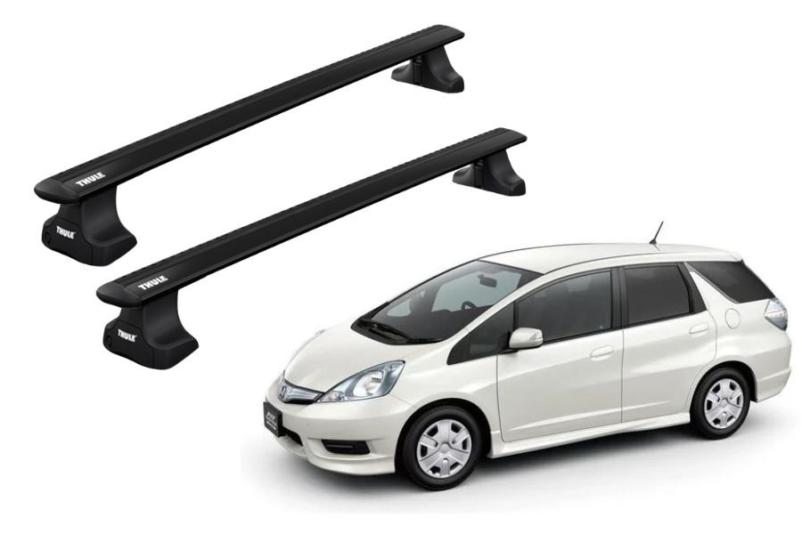 Barras THULE WingBar para autos HONDA Fit Shuttel 2011 a 2015 negro