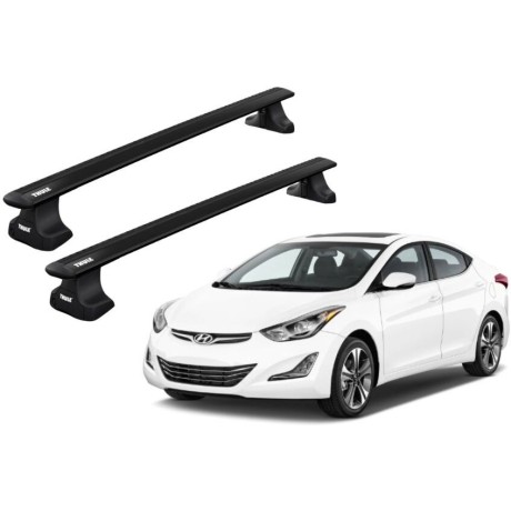 Barras THULE WingBar para autos HYUNDAI Elantra 2011 a 2015 negro