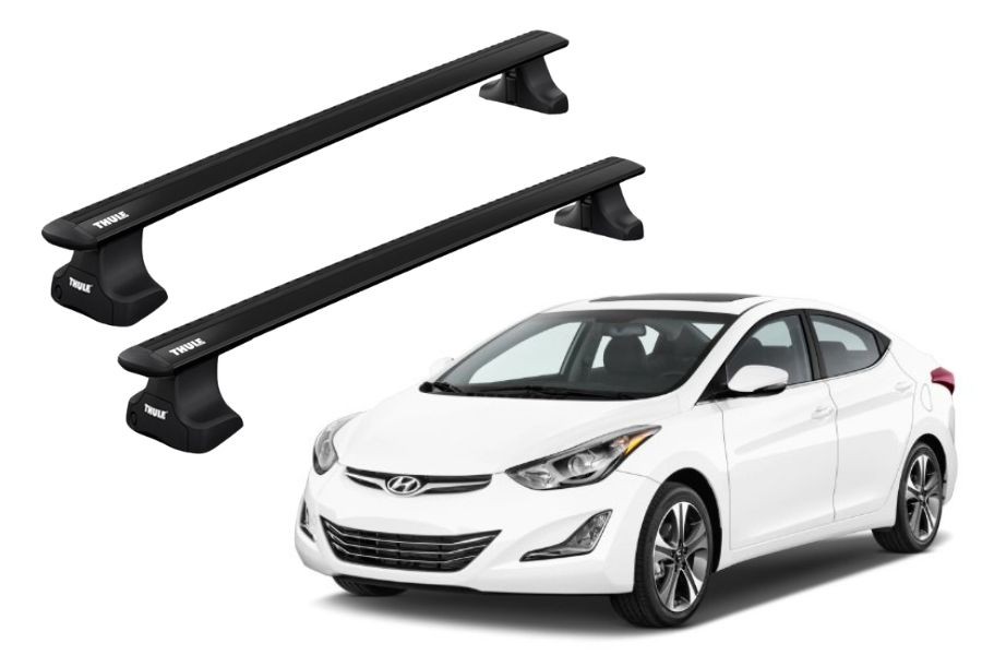 Barras THULE WingBar para autos HYUNDAI Elantra 2011 a 2015 negro