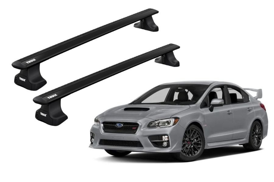 Barras THULE WingBar para autos SUBARU Impreza WRX 2014 a 2017 negro