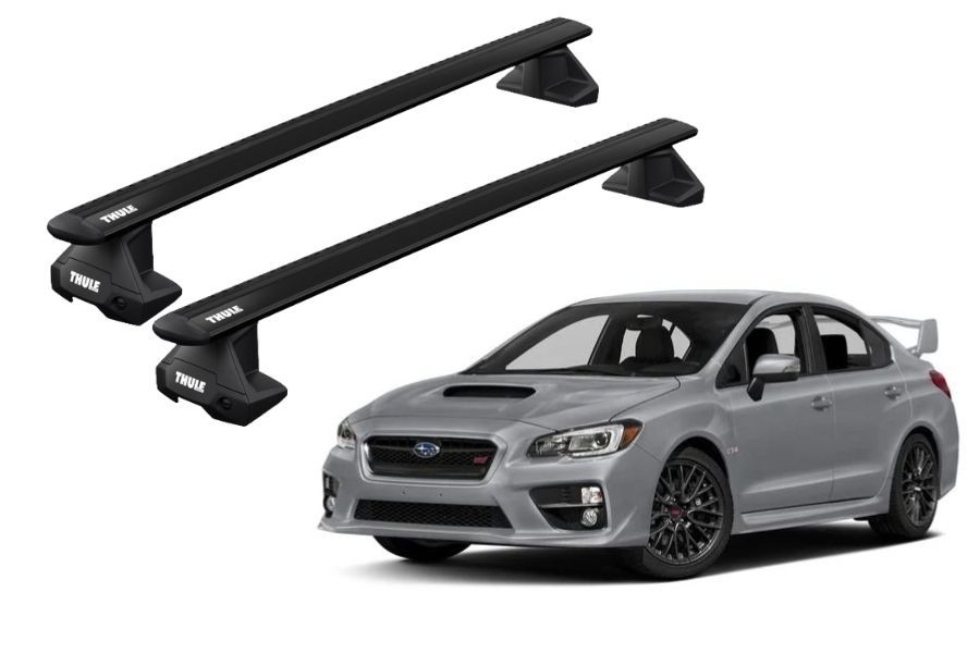 Barras THULE EVO WingBar para autos SUBARU Impreza WRX 2014 a 2017 negro