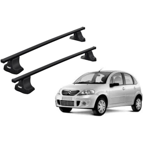 Barras THULE SquareBar para autos CITROEN C3 2002 a 2009