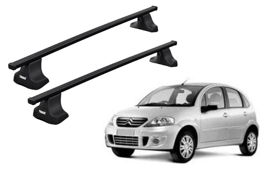 Barras THULE SquareBar para autos CITROEN C3 2002 a 2009