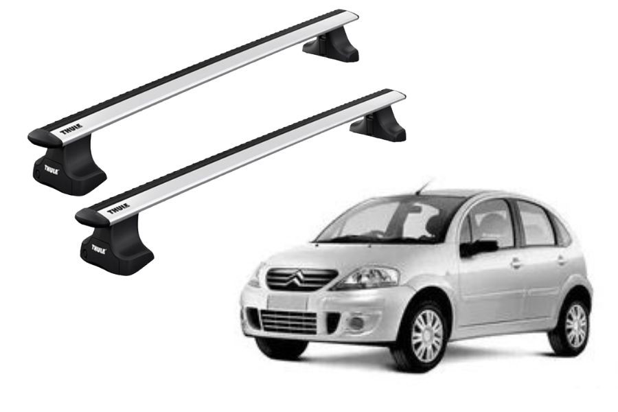 Barras THULE WingBar para autos CITROEN C3 2002 a 2009