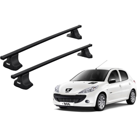 Barras THULE SquareBar para autos PEUGEOT 206+ 2009 a 2012