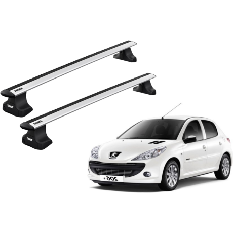 Barras THULE WingBar para autos PEUGEOT 206+ 2009 a 2012
