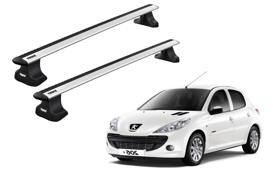 Barras THULE WingBar para autos PEUGEOT 206+ 2009 a 2012