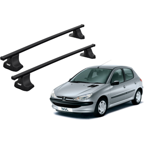 Barras THULE SquareBar para autos PEUGEOT 206 1998 a 2008