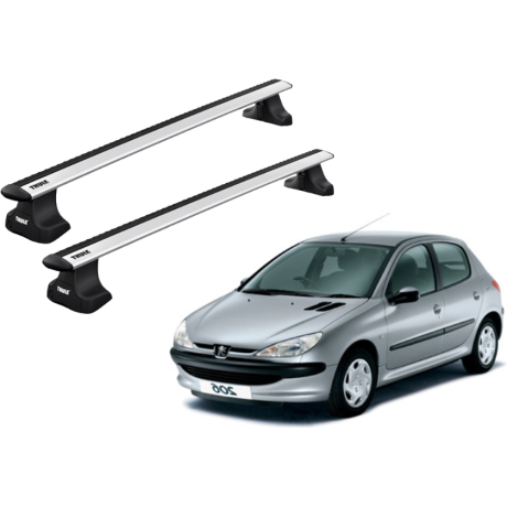 Barras THULE WingBar para autos PEUGEOT 206 1998 a 2008