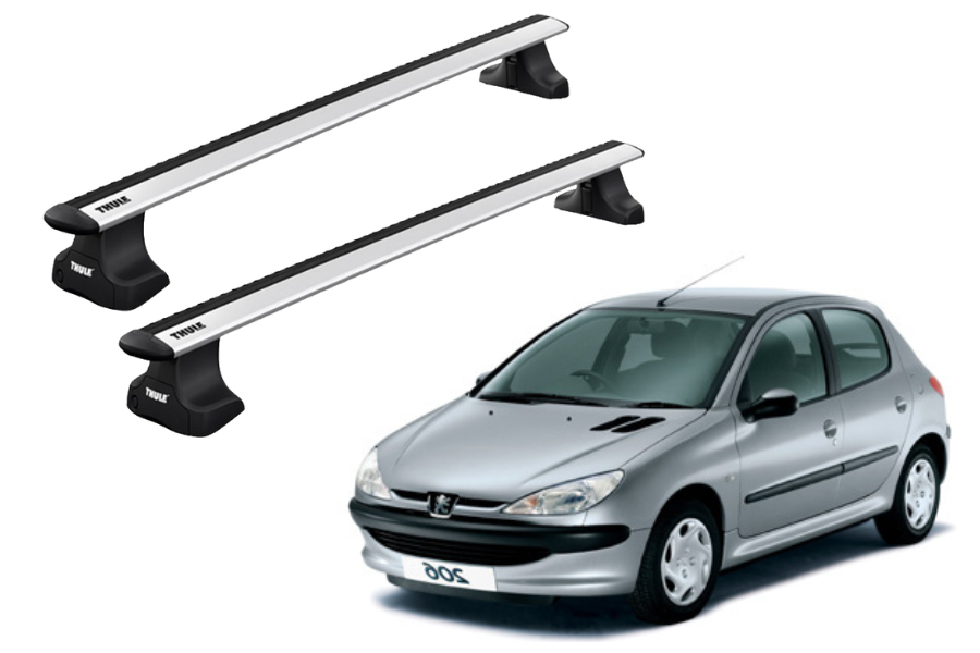 Barras THULE WingBar para autos PEUGEOT 206 1998 a 2008