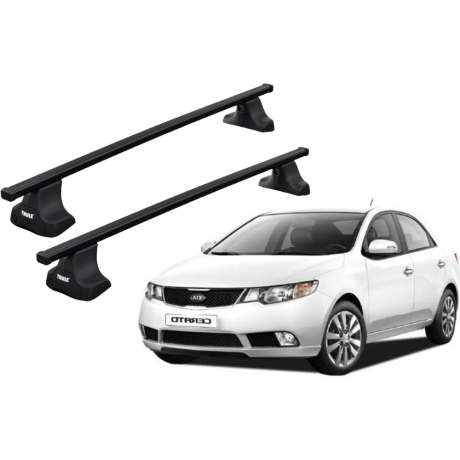 Barras THULE SquareBar para autos KIA Cerato 2009 a 2012