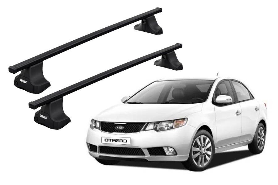 Barras THULE SquareBar para autos KIA Cerato 2009 a 2012