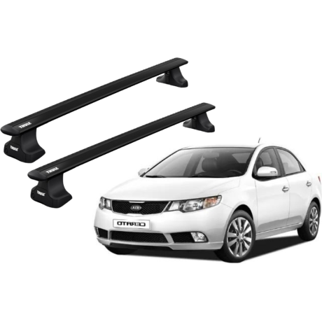 Barras THULE WingBar para autos KIA Cerato 2009 a 2012 negro