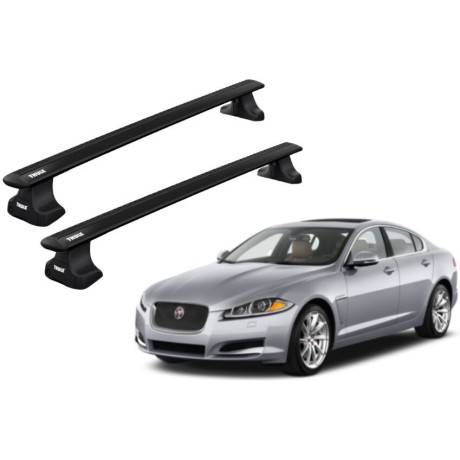 Barras THULE WingBar para autos JAGUAR XF 2008 a 2015 negro