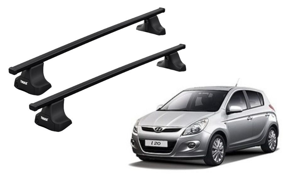 Barras THULE SquareBar para autos HYUNDAI i20 2009 a 2015