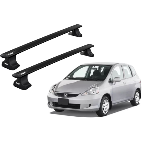 Barras THULE WingBar para autos HONDA Fit 2008 a 2014 negro