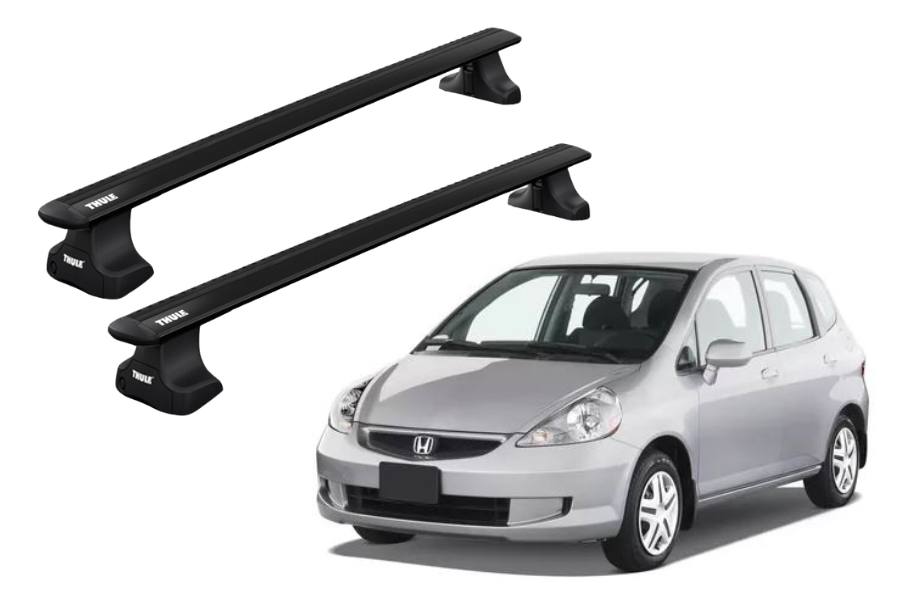 Barras THULE WingBar para autos HONDA Fit 2008 a 2014 negro