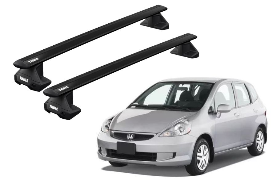 Barras THULE EVO WingBar para autos HONDA Fit 2008 a 2014 negro