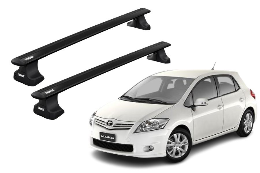 Barras THULE WingBar para autos TOYOTA Corolla 2006 a 2012 negro
