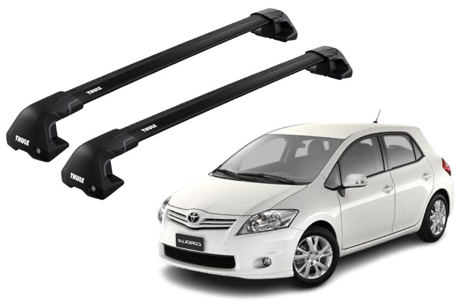 Barras THULE EDGE Flush para autos TOYOTA Corolla 2006 a 2012 negro