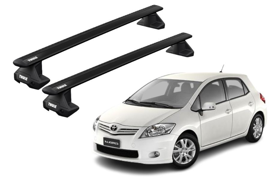 Barras THULE EVO WingBar para autos TOYOTA Corolla 2006 a 2012 negro