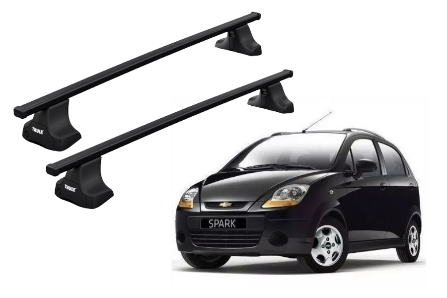 Barras THULE SquareBar para autos CHEVROLET Spark 2005 a 2009