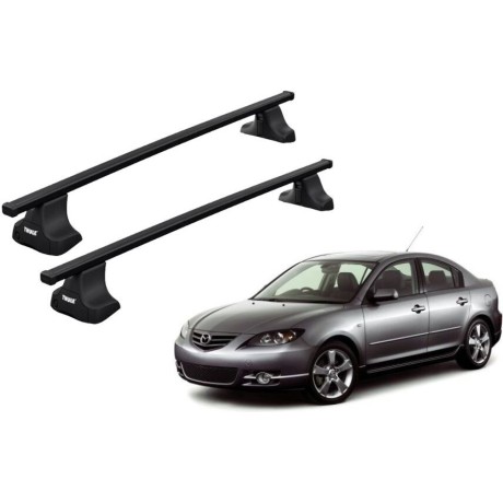 Barras THULE SquareBar para autos MAZDA 3 2004 a 2009