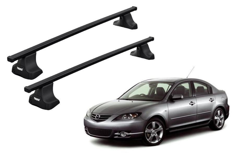 Barras THULE SquareBar para autos MAZDA 3 2004 a 2009