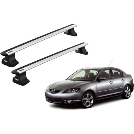 Barras THULE WingBar para autos MAZDA 3 2004 a 2009