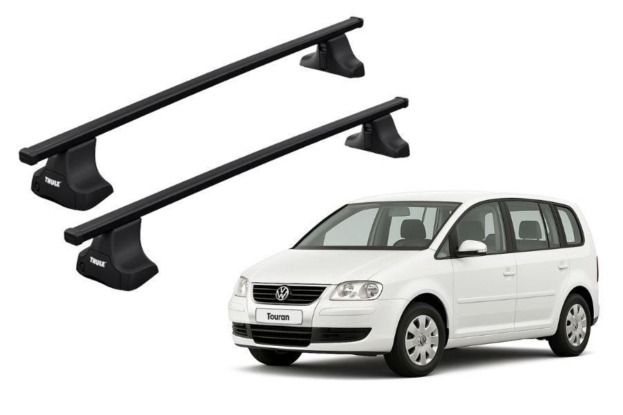 Barras THULE SquareBar para autos VOLKSWAGEN Touran I (1T) 2003 a 2015