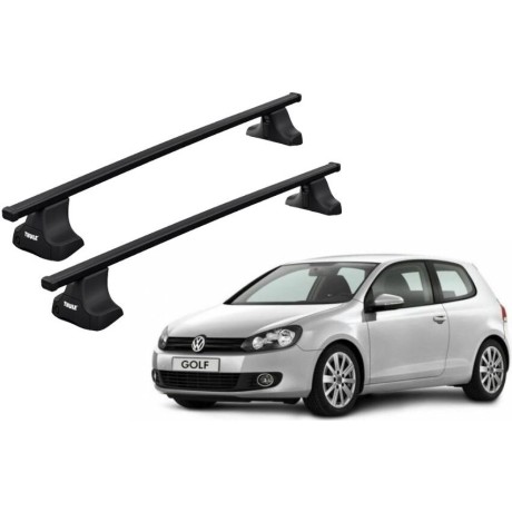 Barras THULE SquareBar para autos VOLKSWAGEN Golf 2008 a 2012