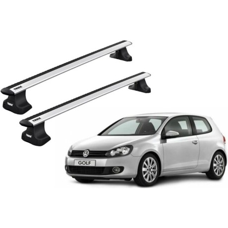 Barras THULE WingBar para autos VOLKSWAGEN Golf 2008 a 2012