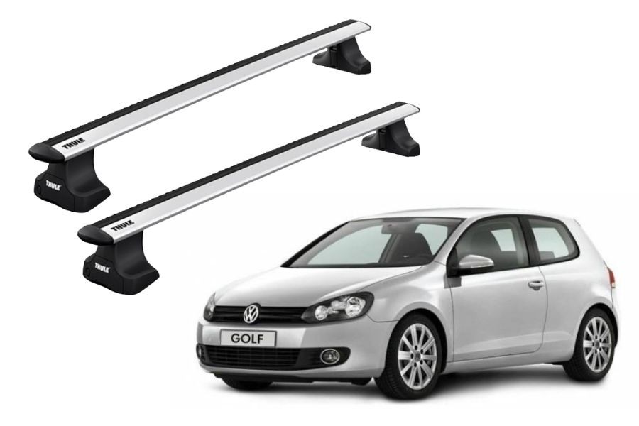 Barras THULE WingBar para autos VOLKSWAGEN Golf 2008 a 2012