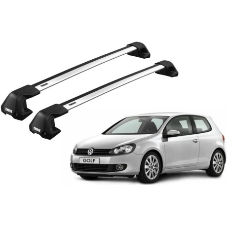 Barras THULE EDGE Flush para autos VOLKSWAGEN Golf 2008 a 2012