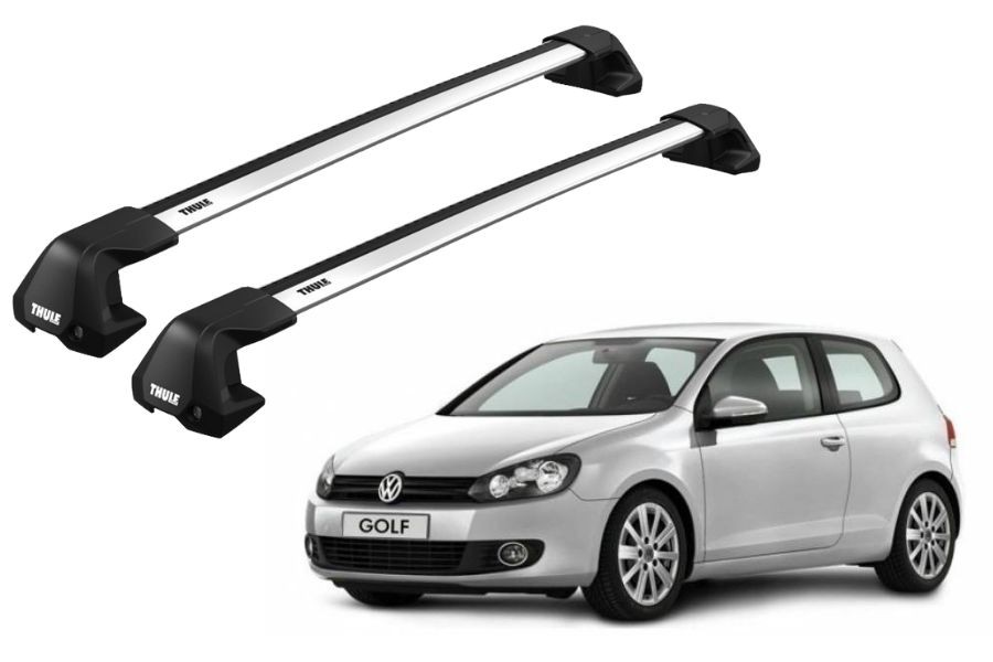 Barras THULE EDGE Flush para autos VOLKSWAGEN Golf 2008 a 2012