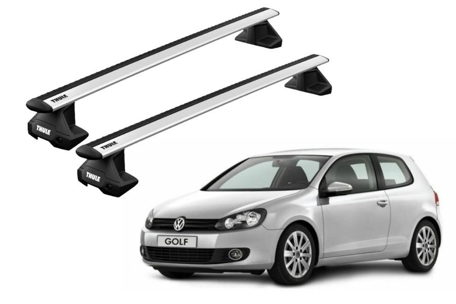 Barras THULE EVO WingBar para autos VOLKSWAGEN Golf 2008 a 2012