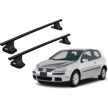 Barras THULE SquareBar para autos VOLKSWAGEN Golf 2004 a 2007