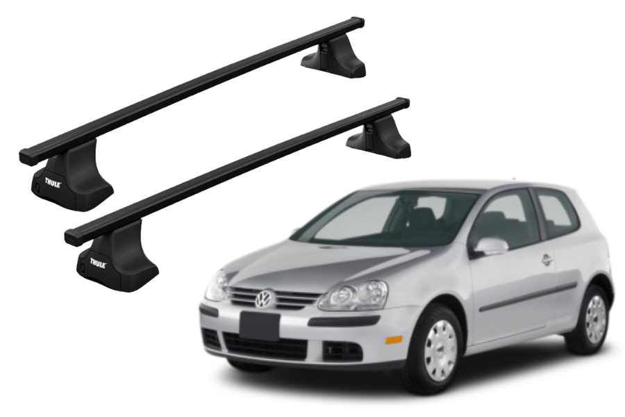 Barras THULE SquareBar para autos VOLKSWAGEN Golf 2004 a 2007
