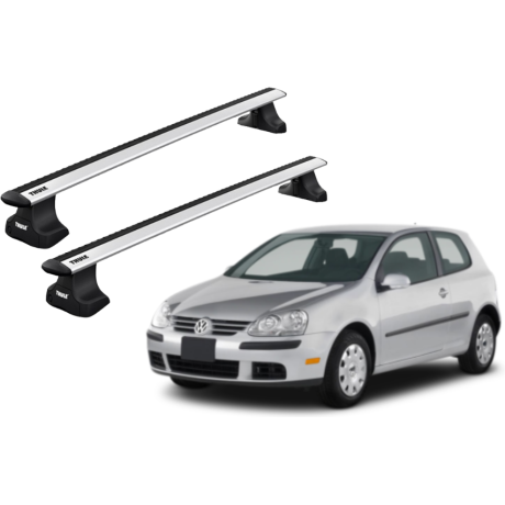 Barras THULE WingBar para autos VOLKSWAGEN Golf 2004 a 2007