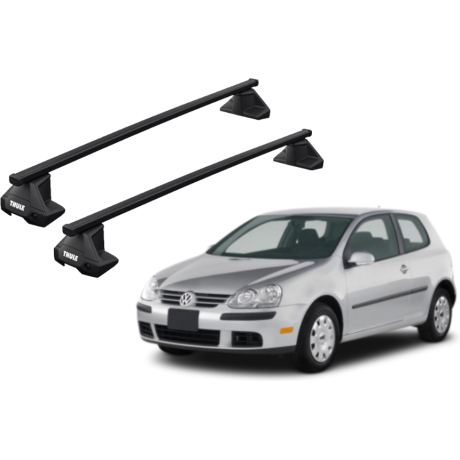Barras THULE EVO SquareBar para autos VOLKSWAGEN Golf 2004 a 2007