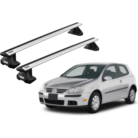 Barras THULE EVO WingBar para autos VOLKSWAGEN Golf 2004 a 2007