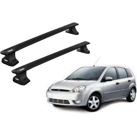 Barras THULE WingBar para autos FORD Fiesta 2003 a 2008 negro
